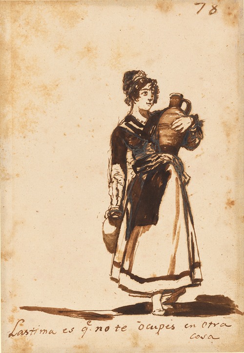 Goya's painting captures a moment of social commentary.
