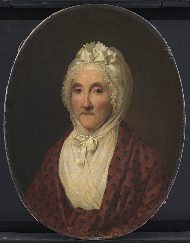 A scene depicting a woman engaged in the act of distilling spirits.