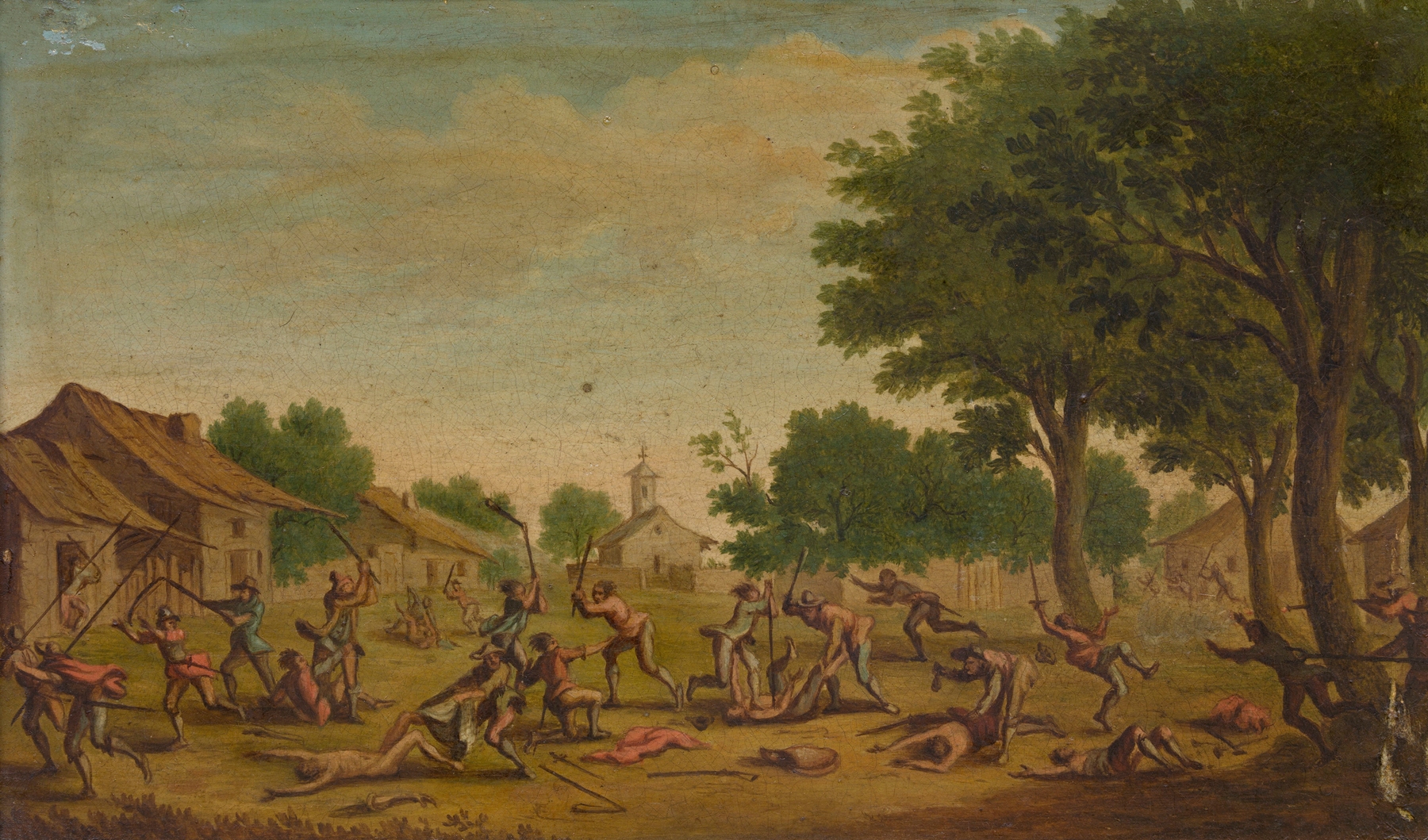 Village Fight, by Jacques Callot, public domain