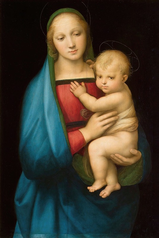 Raphael's 'Madonna del Granduca' features the Virgin Mary and Child in a serene composition.