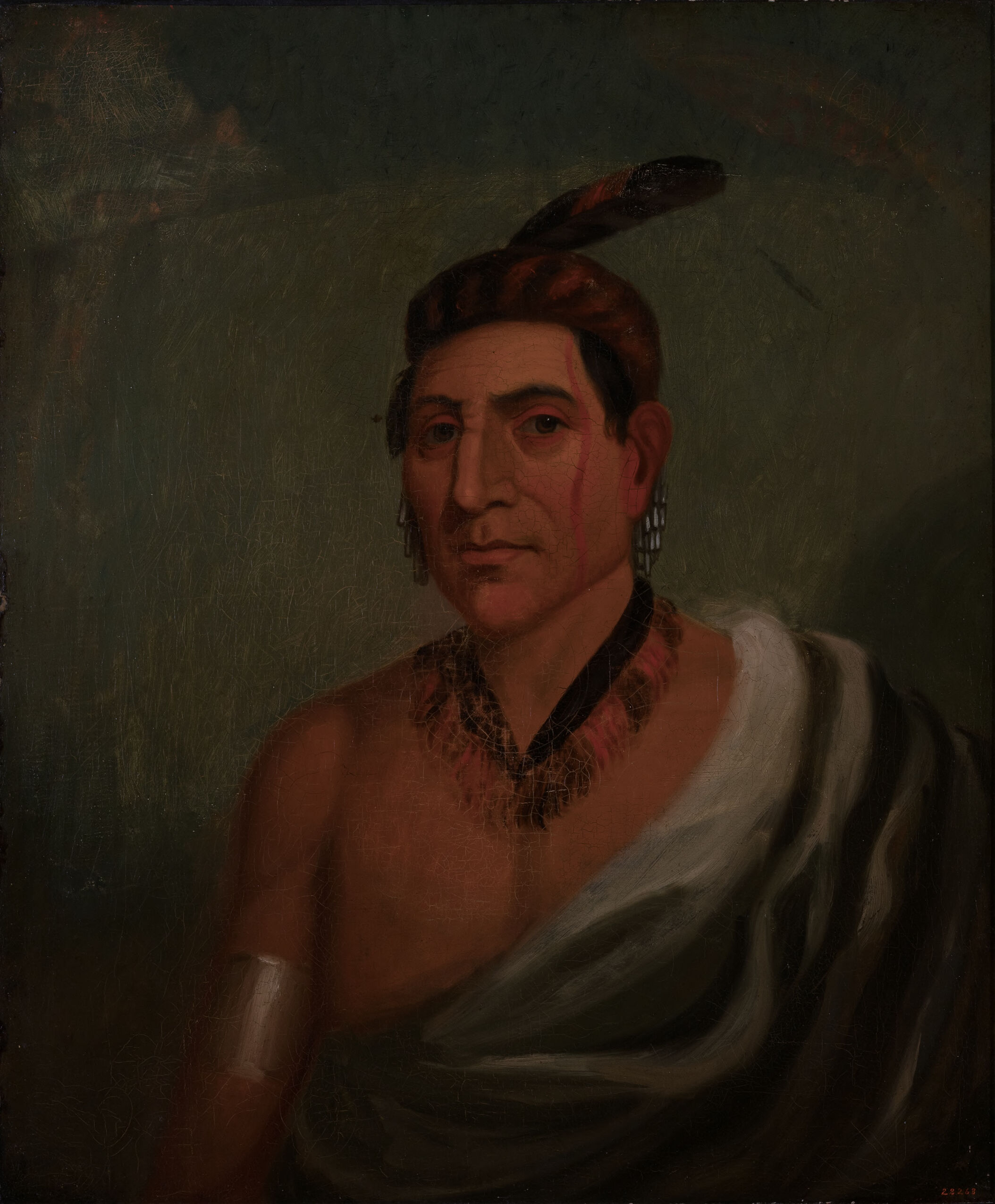 [O-wan-ich-koh], Winnebago, by Henry Inman, public domain