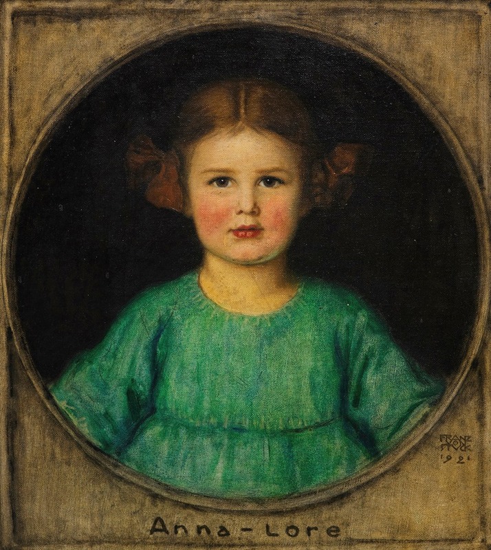 A portrait of Anna-Lore Butzer by Franz von Stuck.
