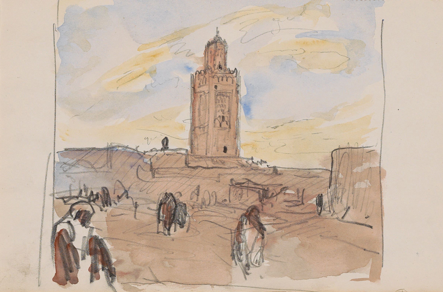 Koutoubia Moskee in Marrakech, by Marius Bauer, public domain