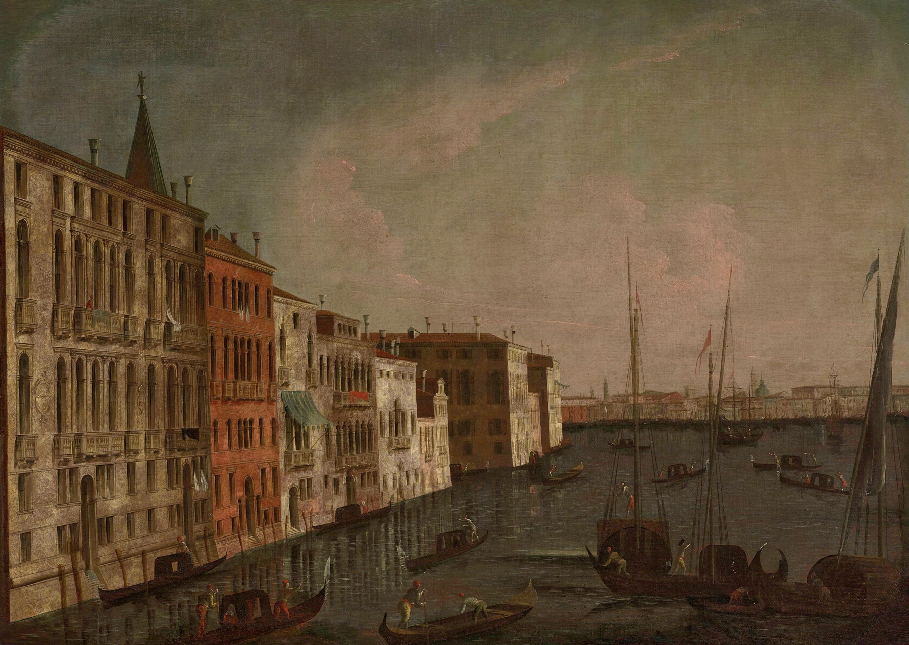 Canal Grande in Venice, oil on canvas by Pietro Bellotti di Canaleti