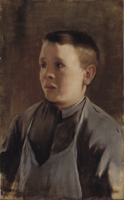 A portrait of a boy by Santiago Rusiñol.