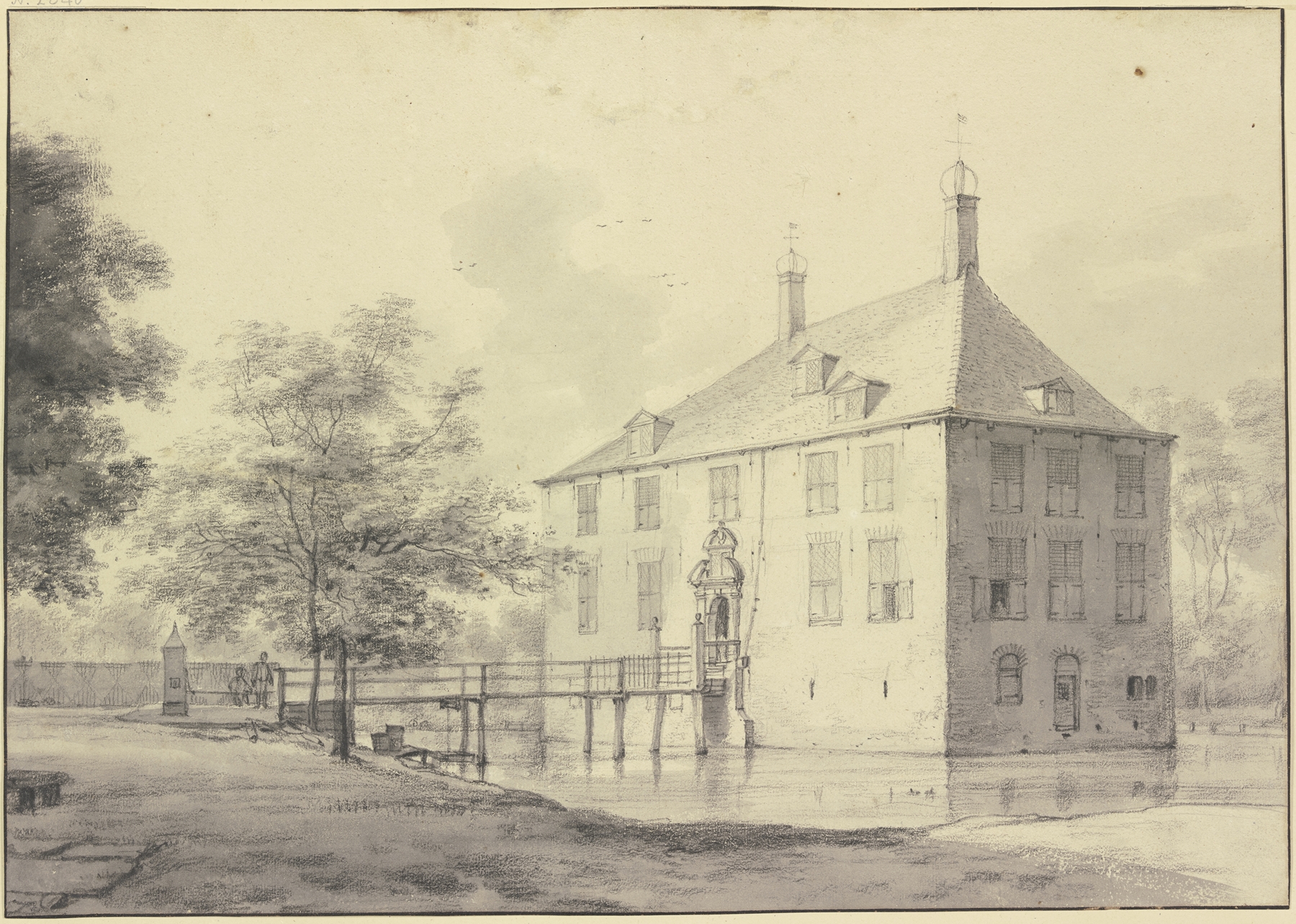 Landscape featuring Schloss Poelenburg by Roelant Roghman, oil painting