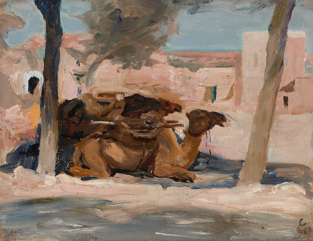 A camel depicted in a journey to Palestine.