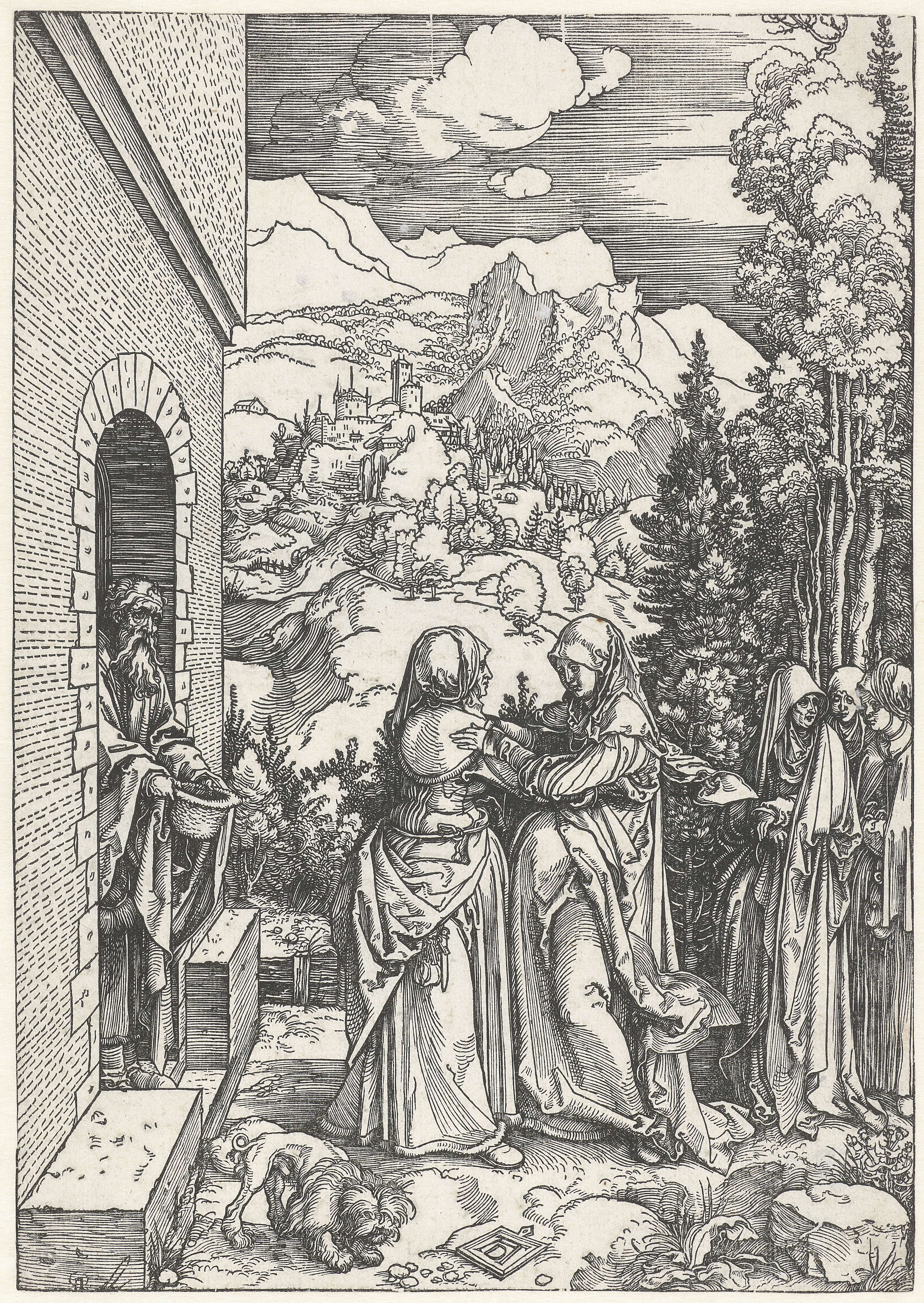 Visitatie, by Albrecht Dürer, public domain