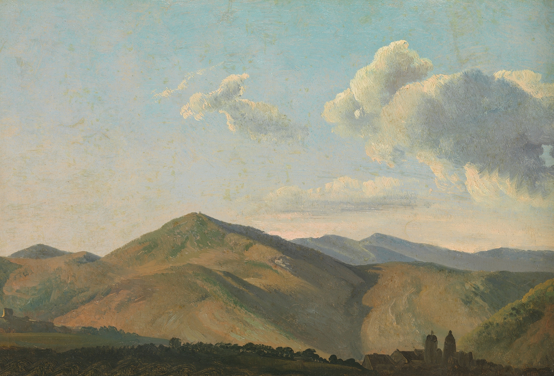 Mountainous Landscape at Vicovaro, by Simon Denis, public domain