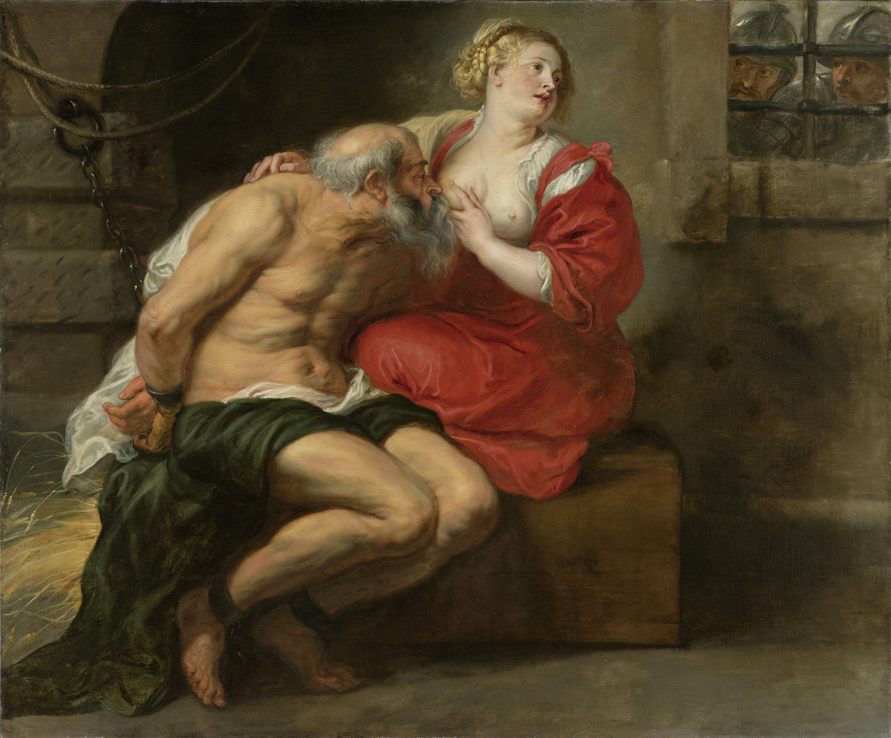 Cimon and Pero, by Peter Paul Rubens, public domain