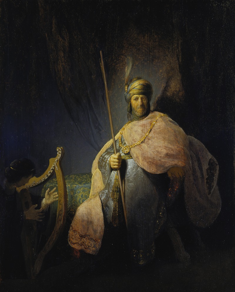 Rembrandt's 'David Playing the Harp in front of Saul' captures a moment of musical serenity.