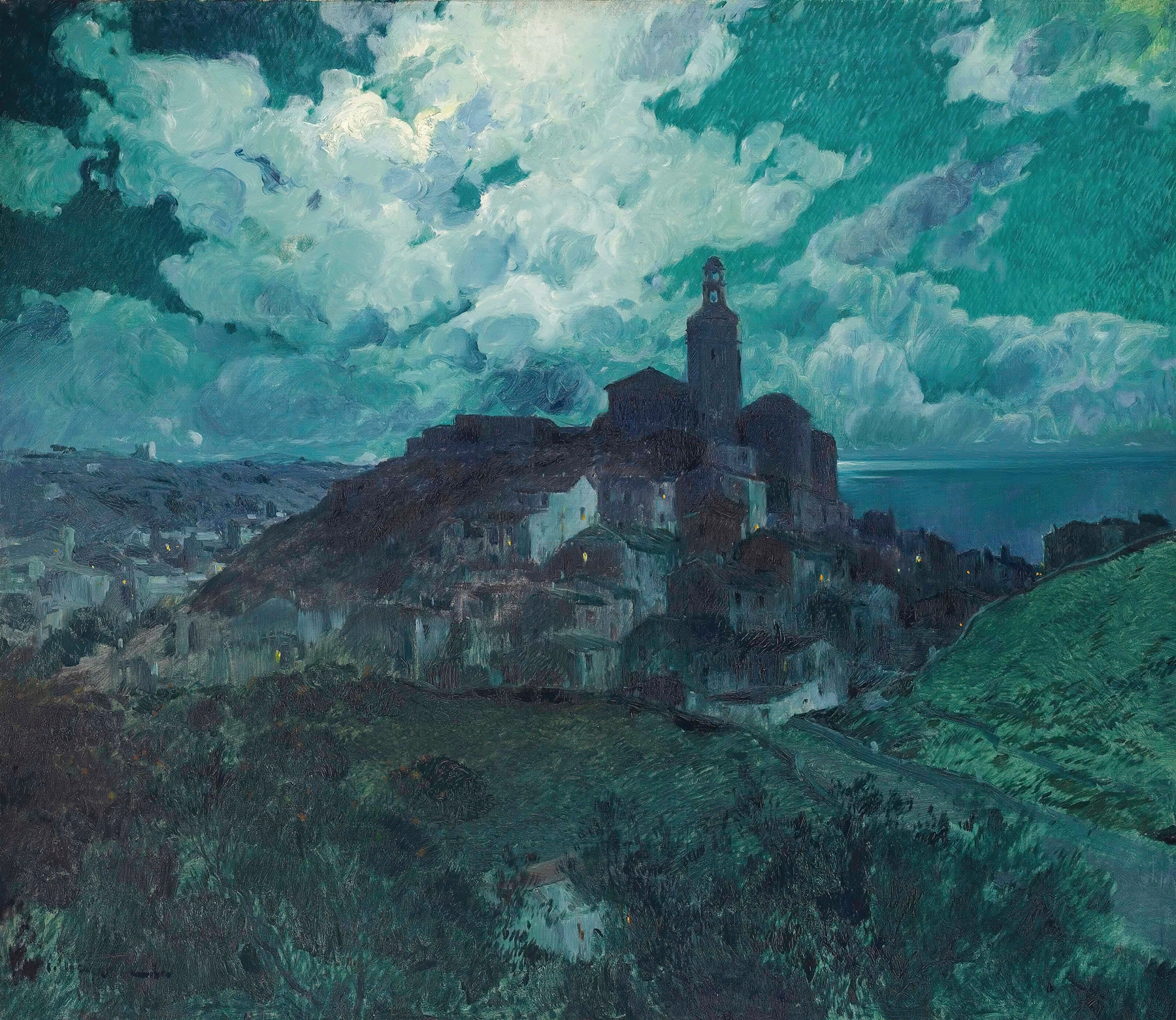 Noche En Cadaqués, by Eliseo Meifrén, public domain