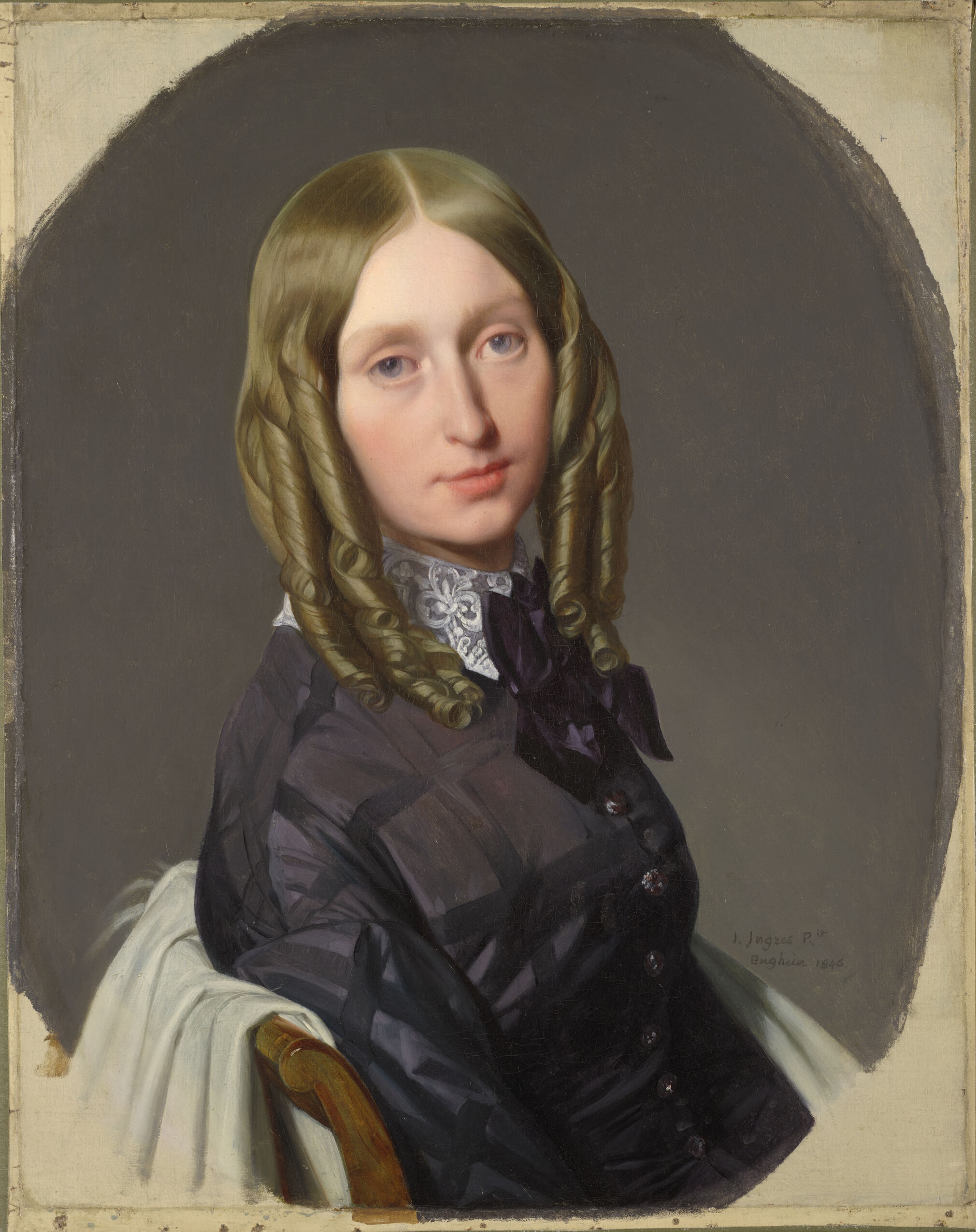 Augustine-Modeste-Hortense Reiset, by Jean-Auguste-Dominique Ingres, public domain