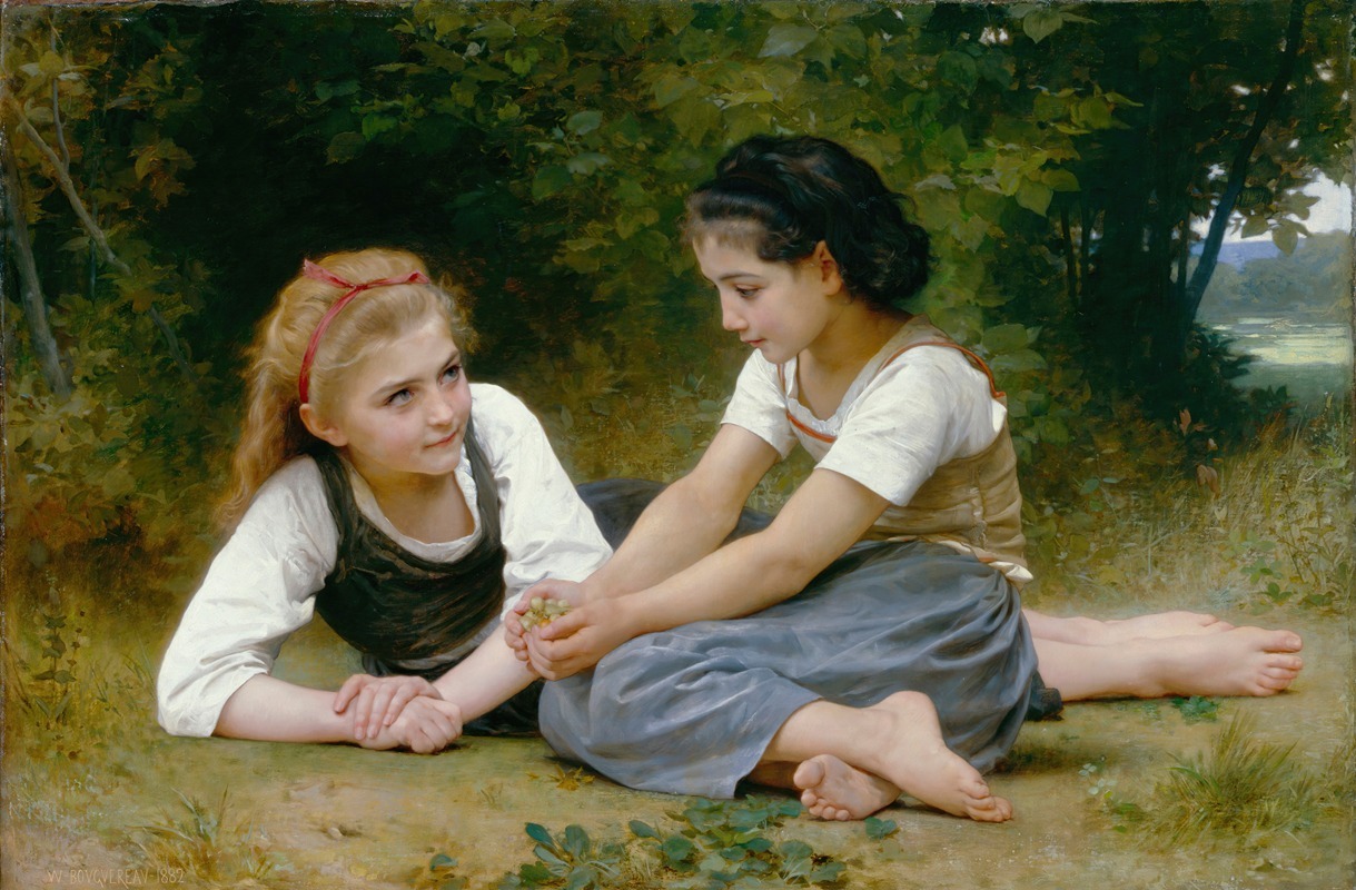 The Nut Gatherers by William Bouguereau