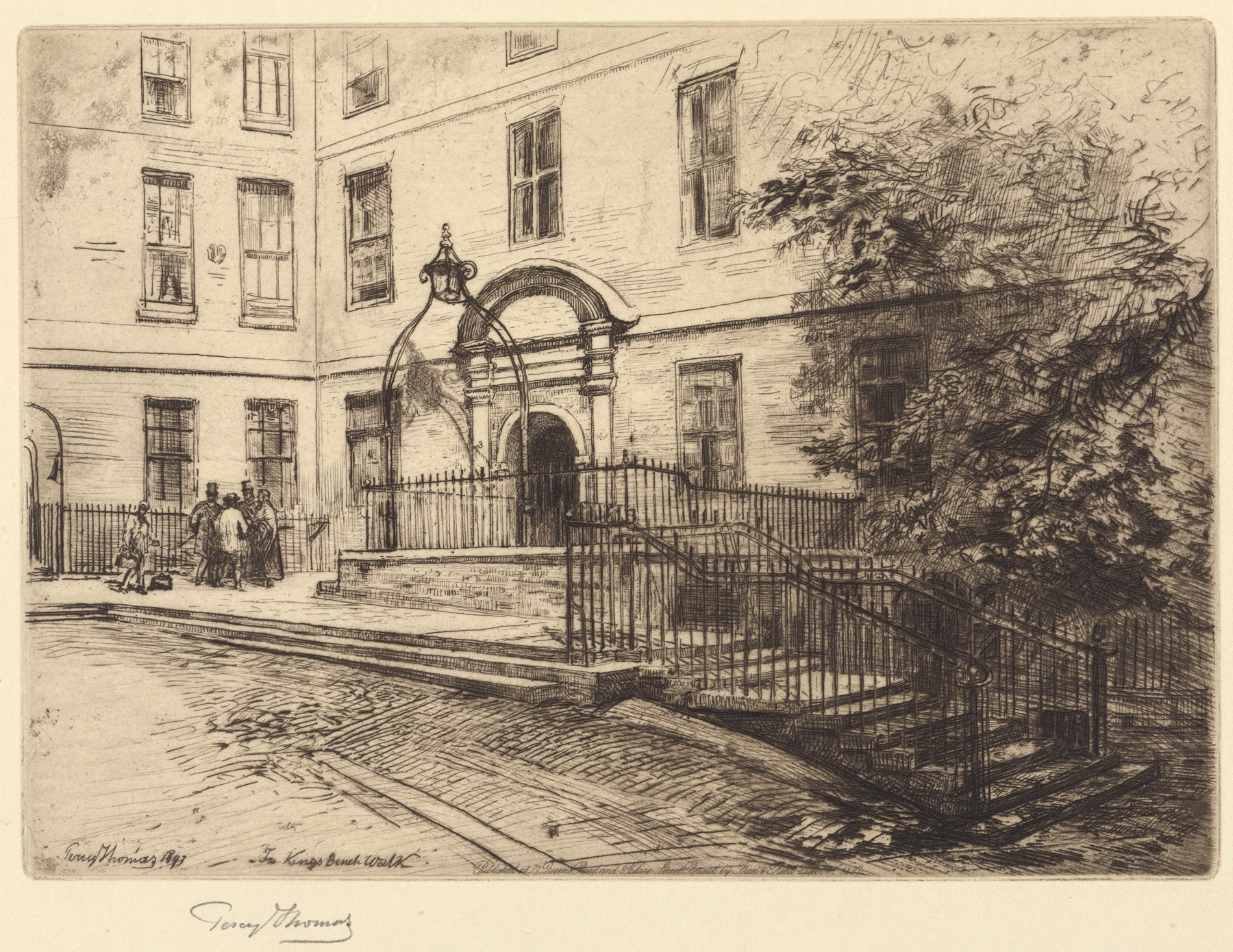 Architecture of The Temple, London by Percy Thomas, Victorian style