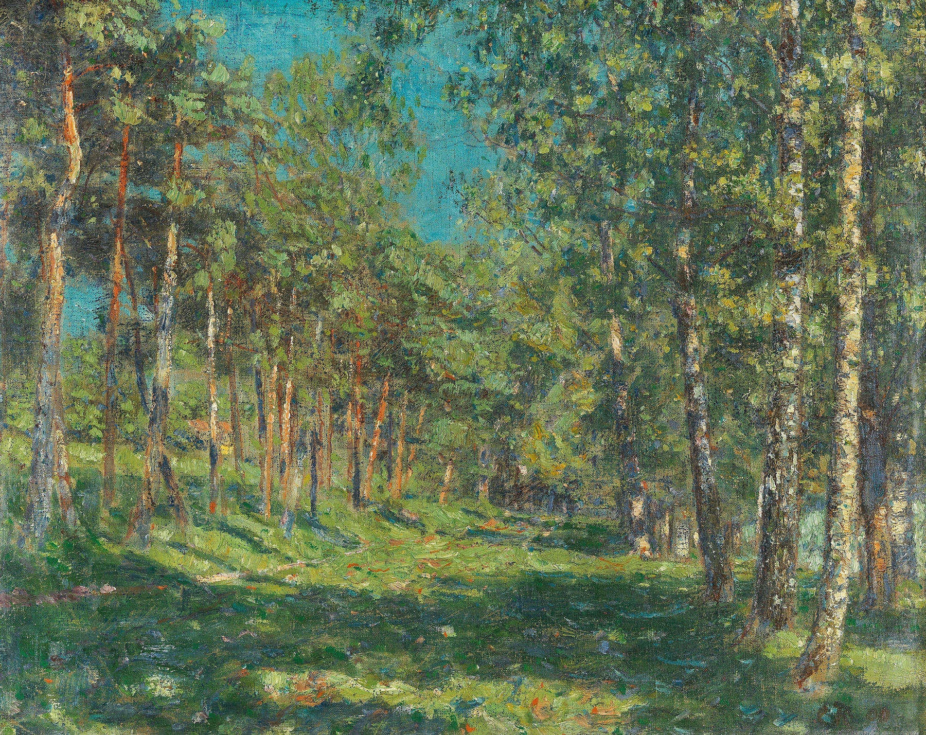 Forest, by Christian Rohlfs, public domain