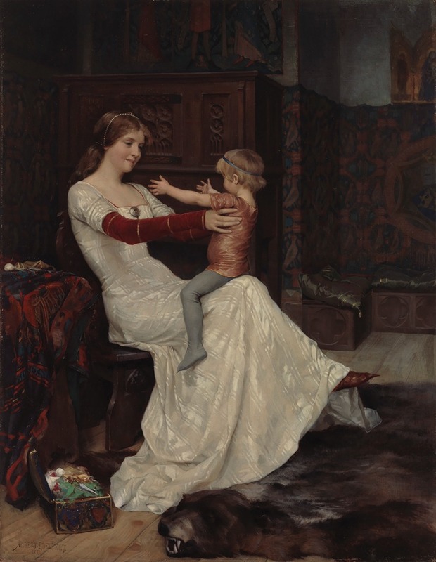 A portrait of Queen Bianca by Albert Edelfelt.