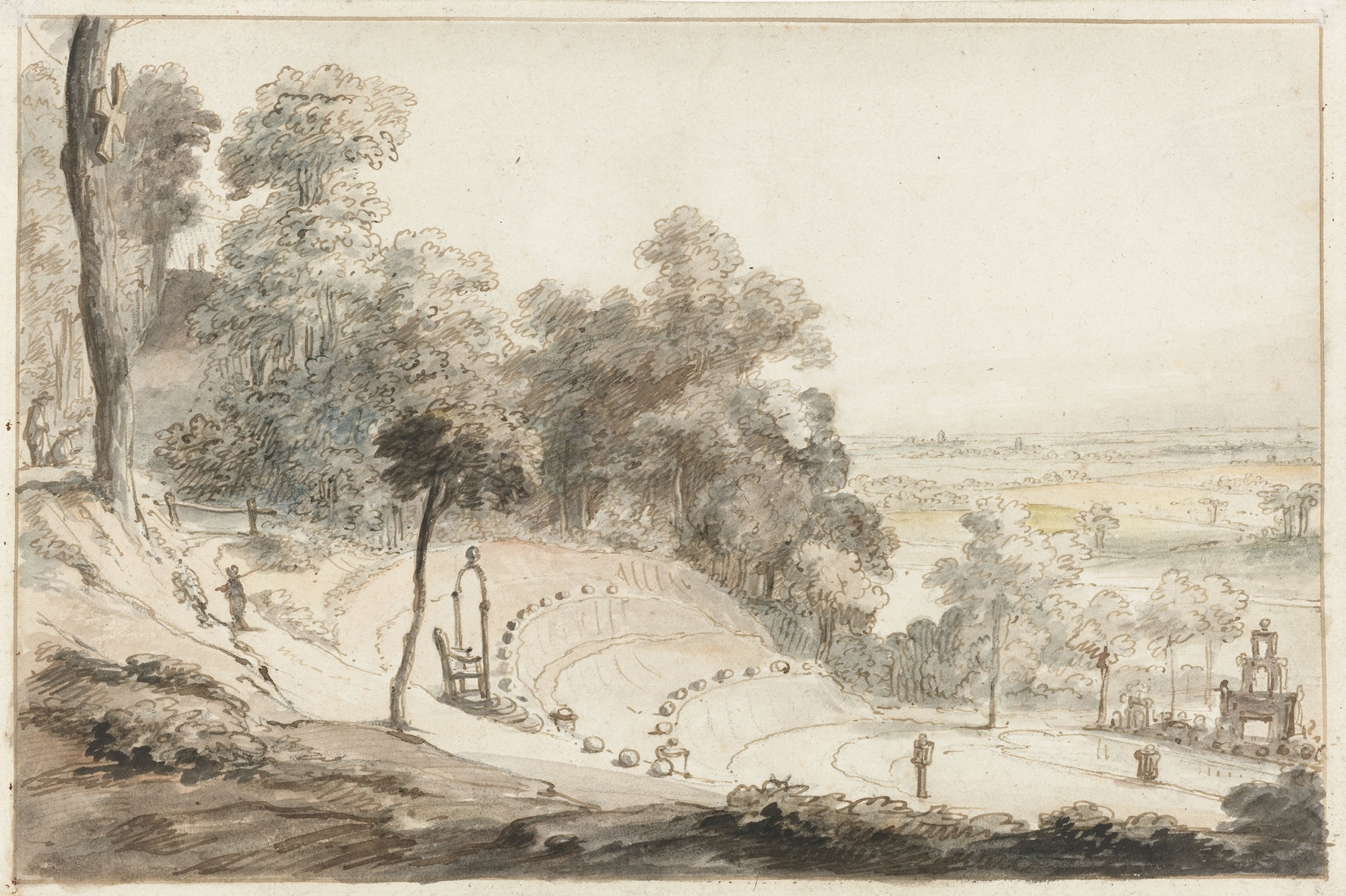 The Amphitheatre on the Springenberg in Cleves by Gerbrand van den Eeckhout, oil painting