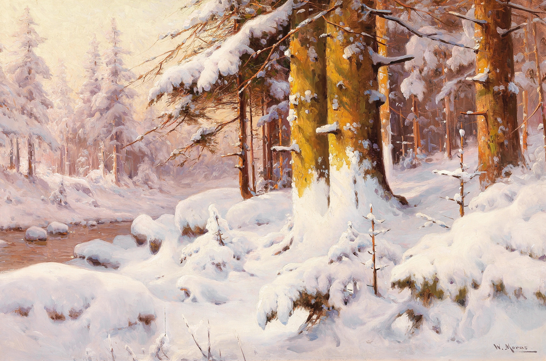 Winter II, by Walter Moras, public domain