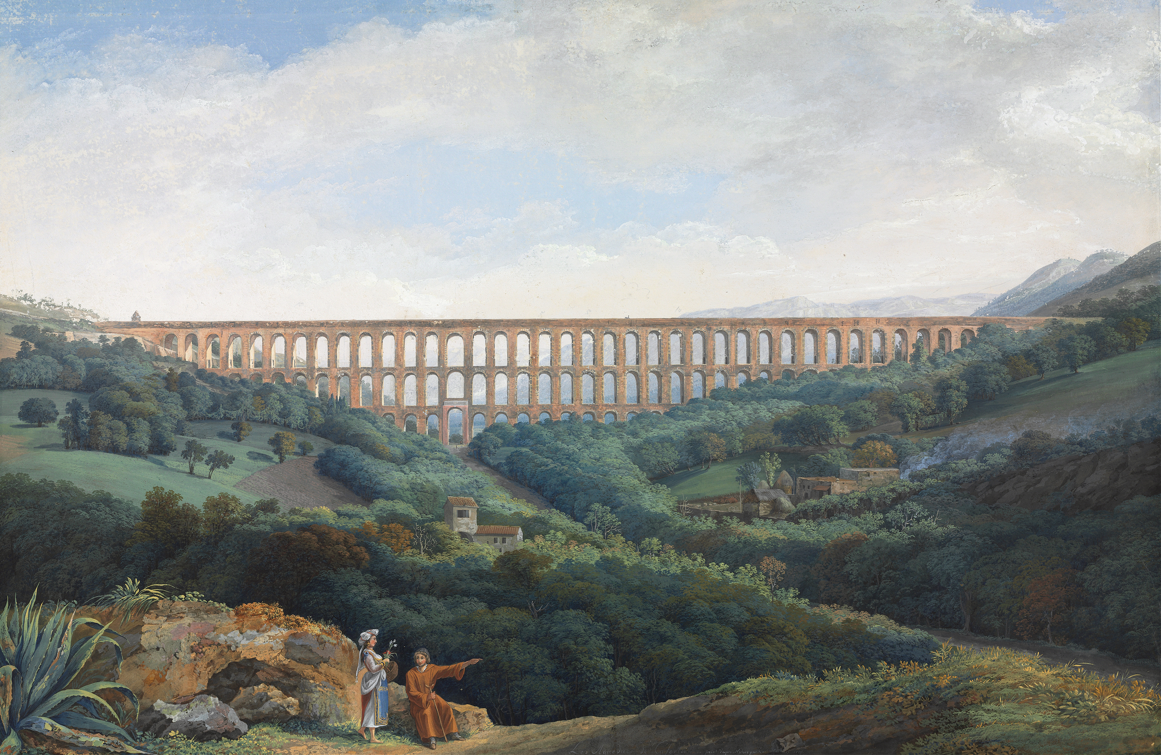 The Aqueducts at Caserta, by Carl Ludwig Hackert, public domain