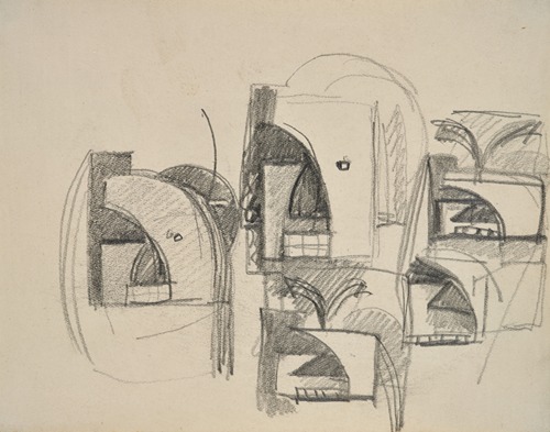 Julio González's 'Têtes' features abstracted human forms in a dynamic composition.