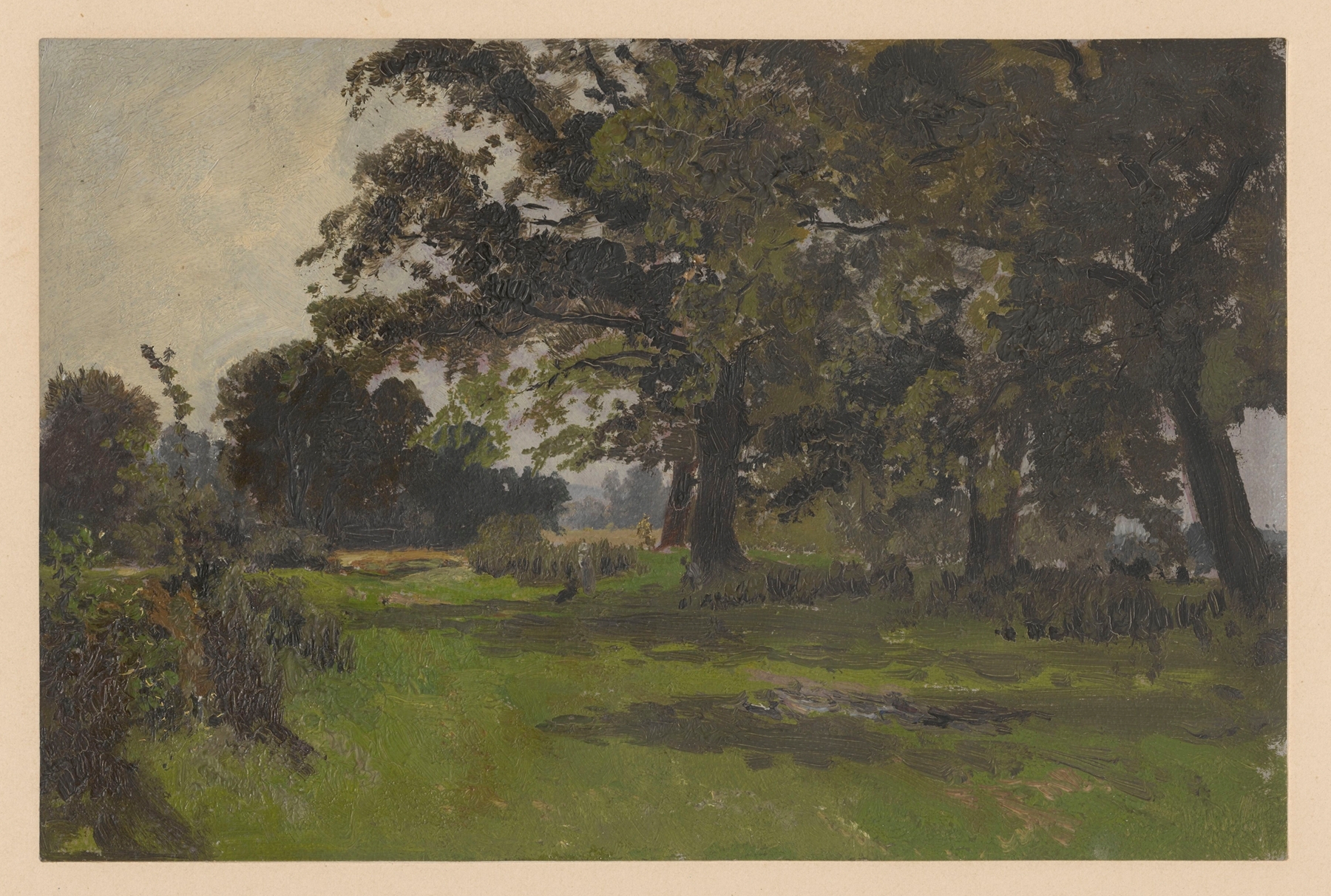 Trees in a meadow near Jelcz, by Adolf Dressler, public domain