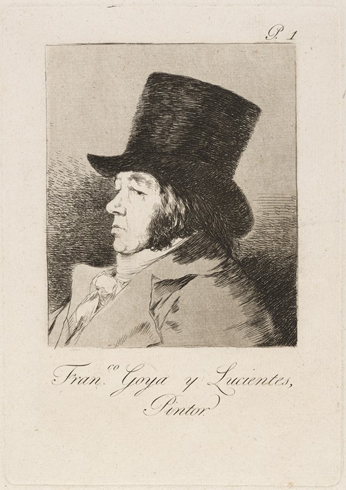 Portrait of Francisco Goya, a prominent Spanish painter.