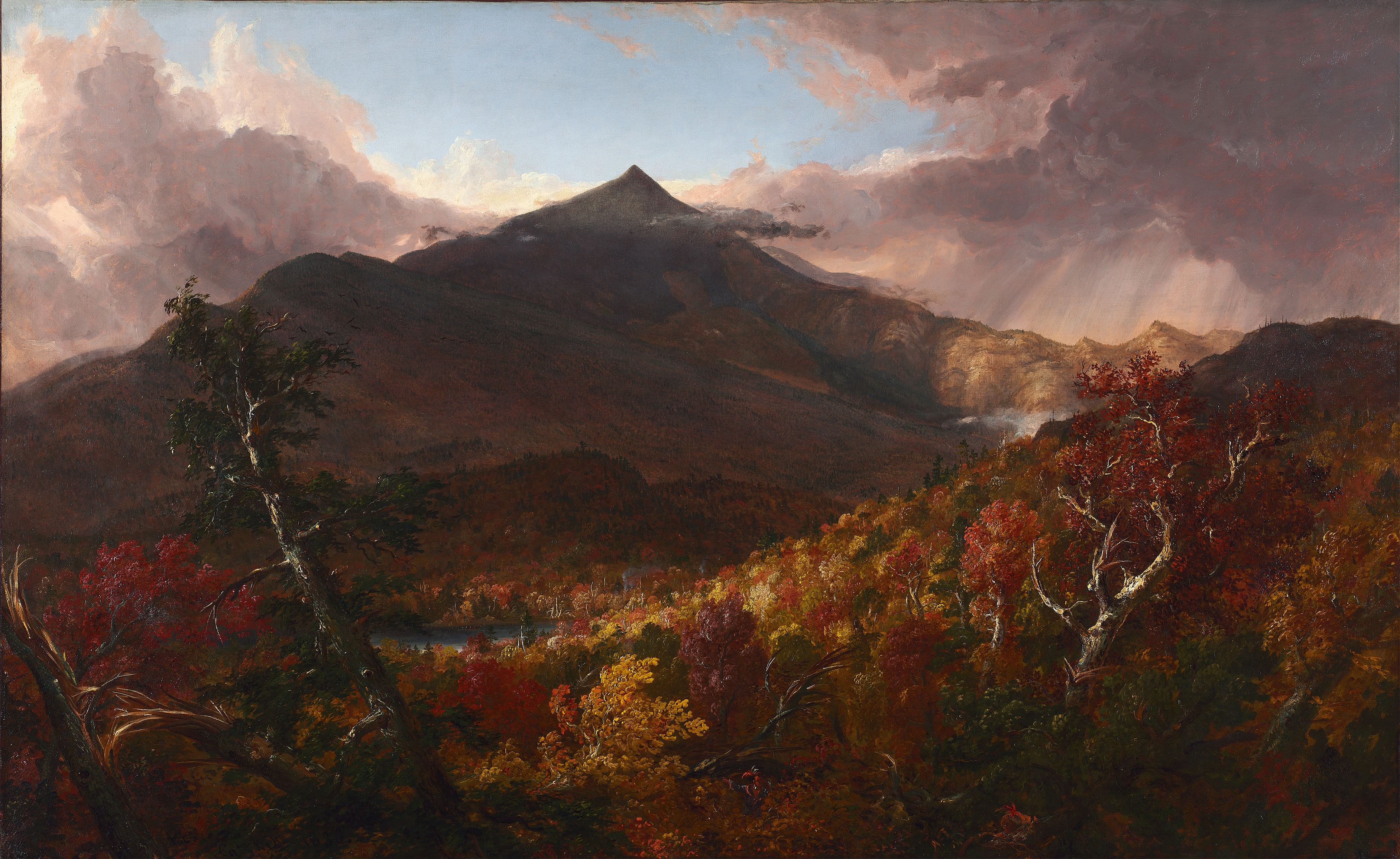 View of Schroon Mountain, Essex County, New York, After a Storm, by Thomas Cole, public domain