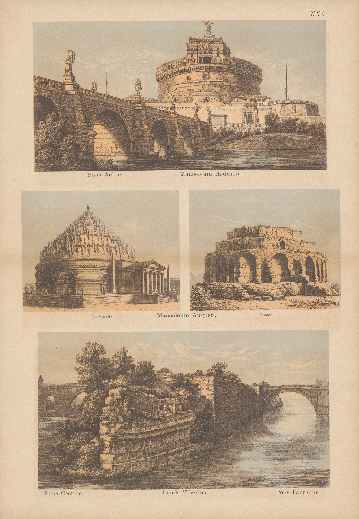 Mausoleum Hadriani, architecture by Christoph Ziegler, 1882