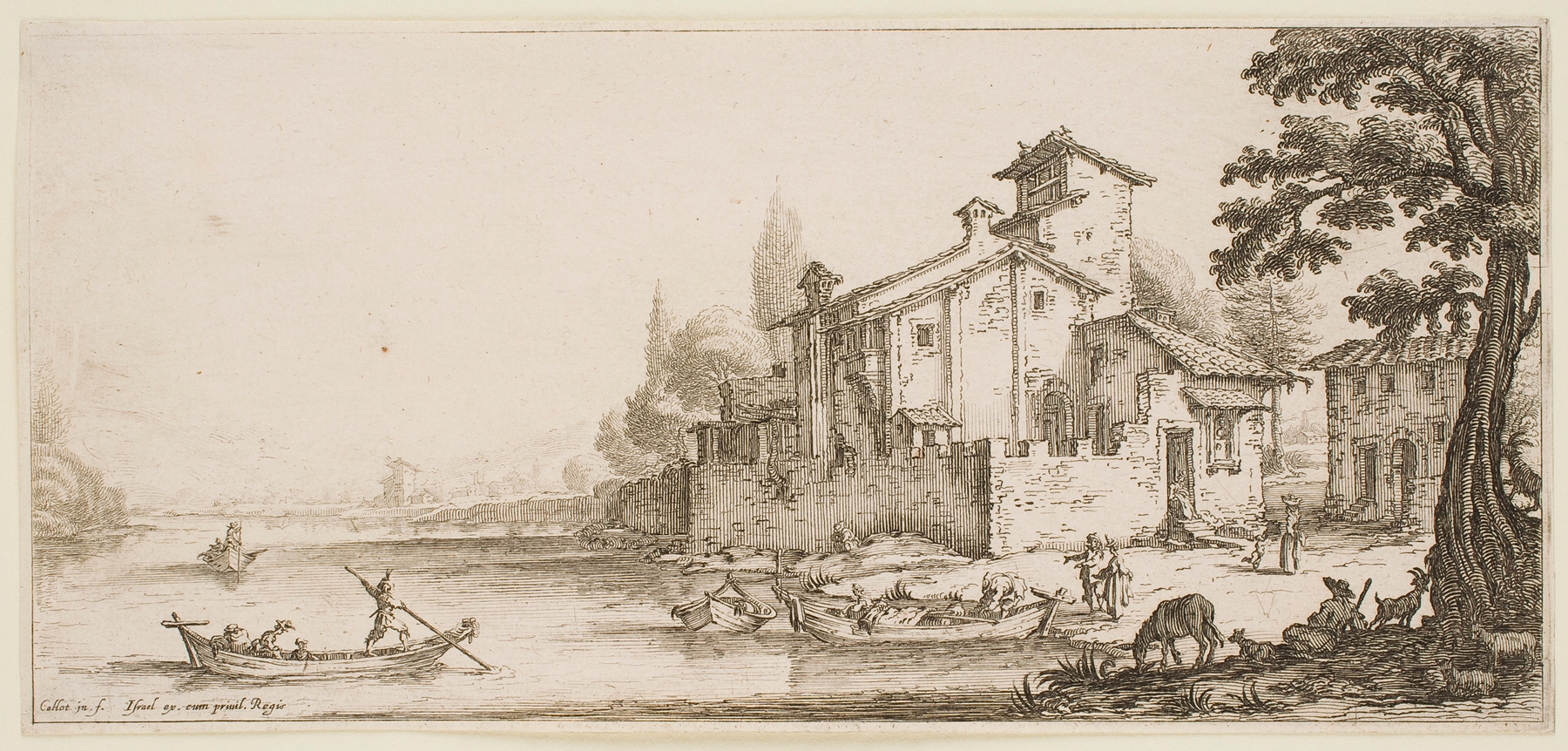 The Boat Ride, by Jacques Callot, public domain
