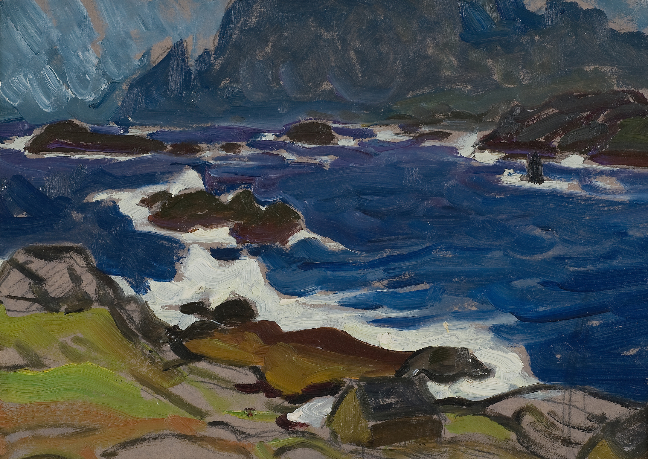 Study during a Storm. From Lofoten, by Anna Boberg, public domain