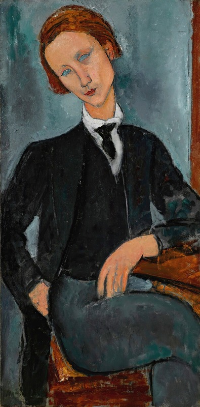 Amedeo Modigliani's 'Portrait de Baranowski' features a distinctive elongated figure.