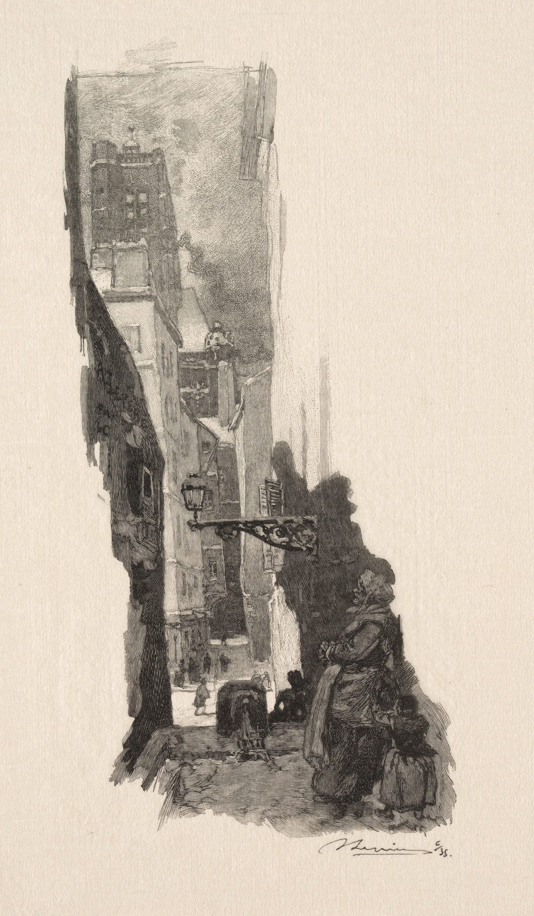 Rue Grenier sur l’Eau, by Auguste Louis Lepère, public domain