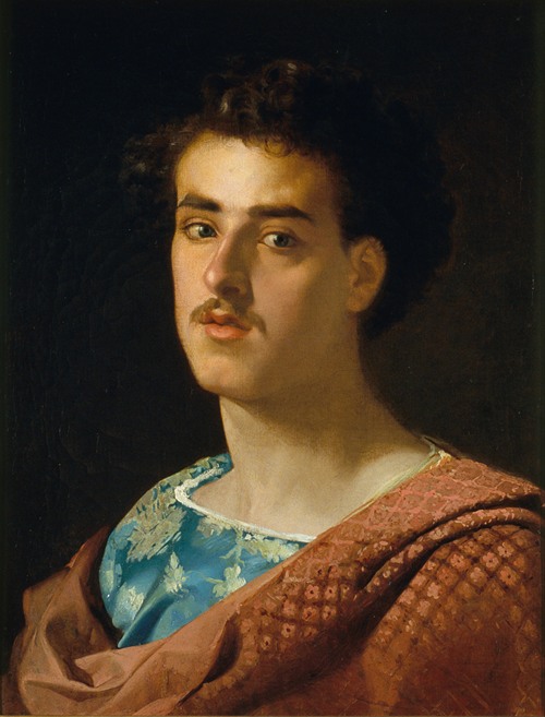 Self-portrait by Mariano Fortuny Marsal showcases the artist's detailed approach to realism.