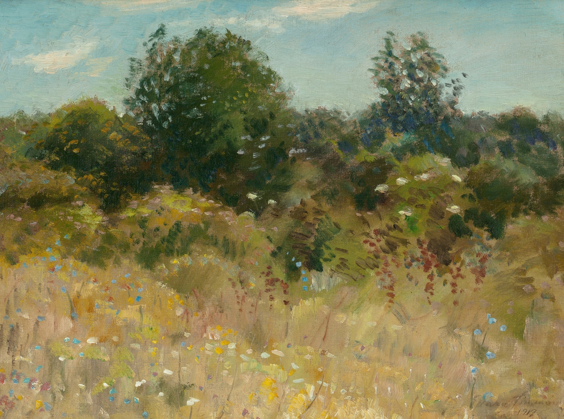 Our Back Yard When I was Young, by Edward Emerson Simmons, public domain