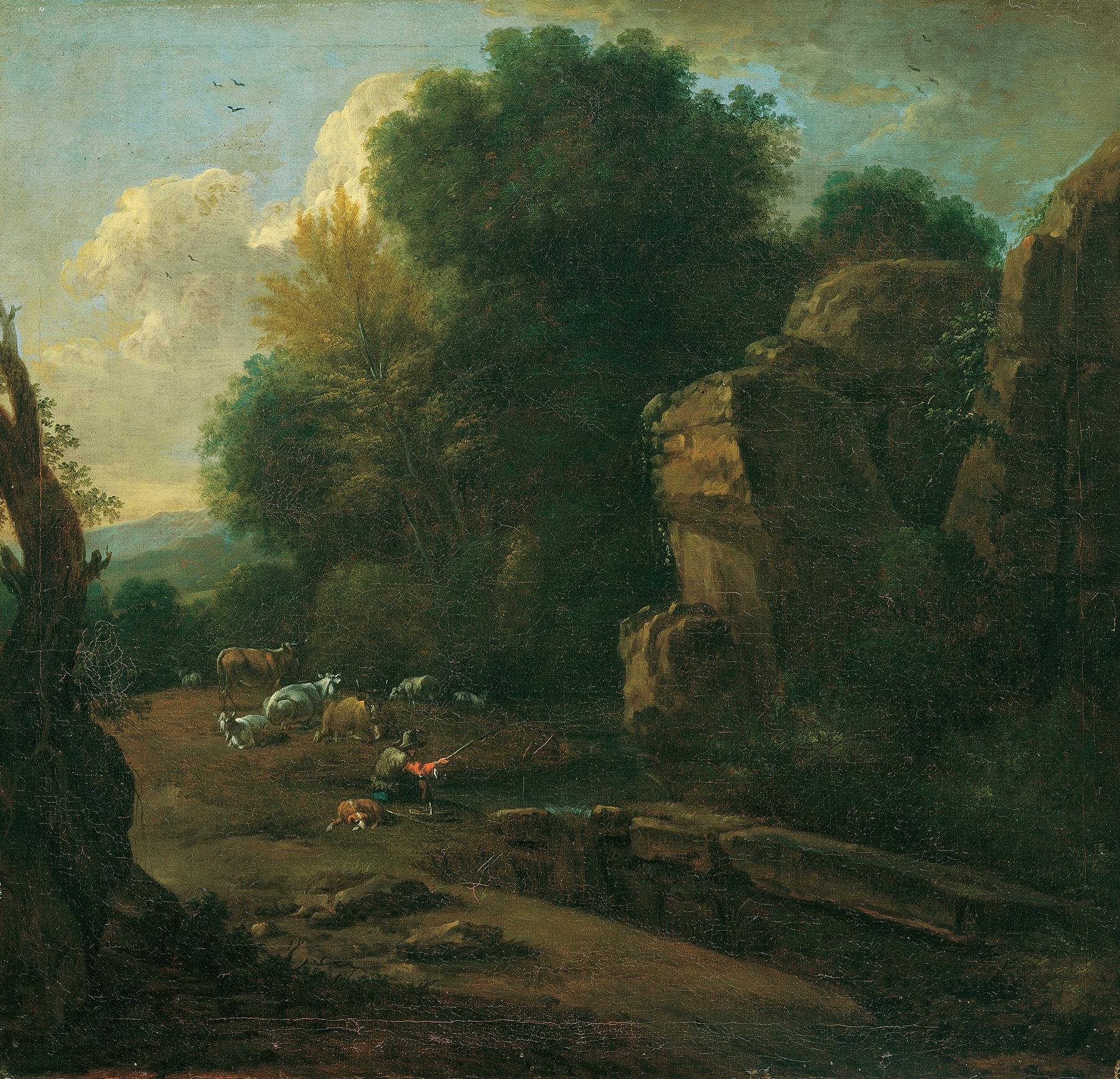 Abstract artwork depicting sunrise with soft gradients by Johann Franz Nepomuk Lauterer