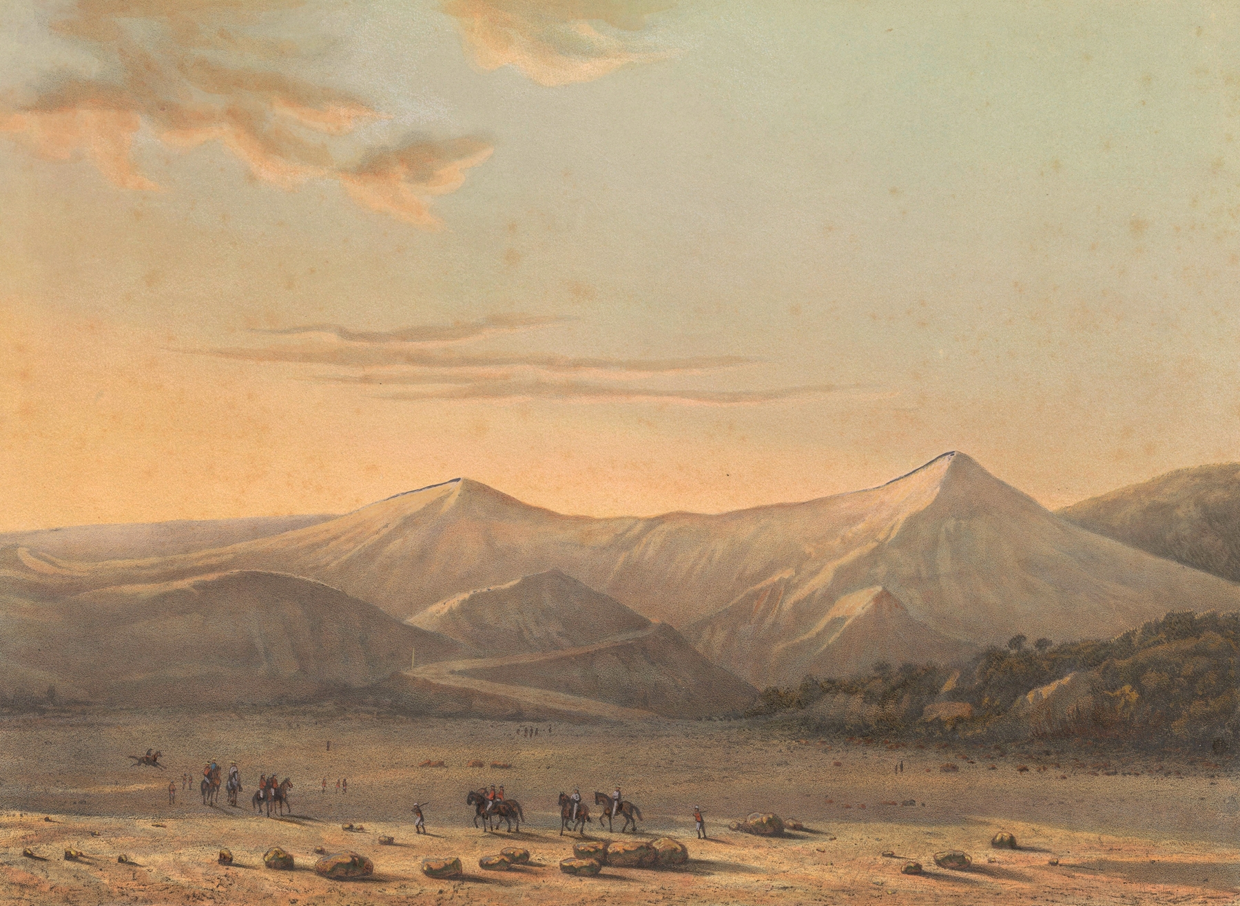 Mount Bromo, by Johan Conrad Greive, public domain