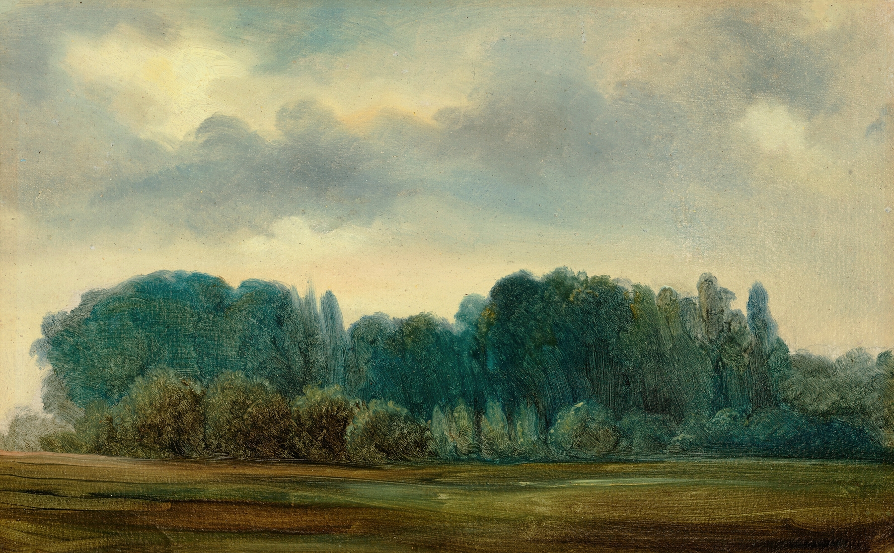 Paysage, by Théodore Rousseau, public domain