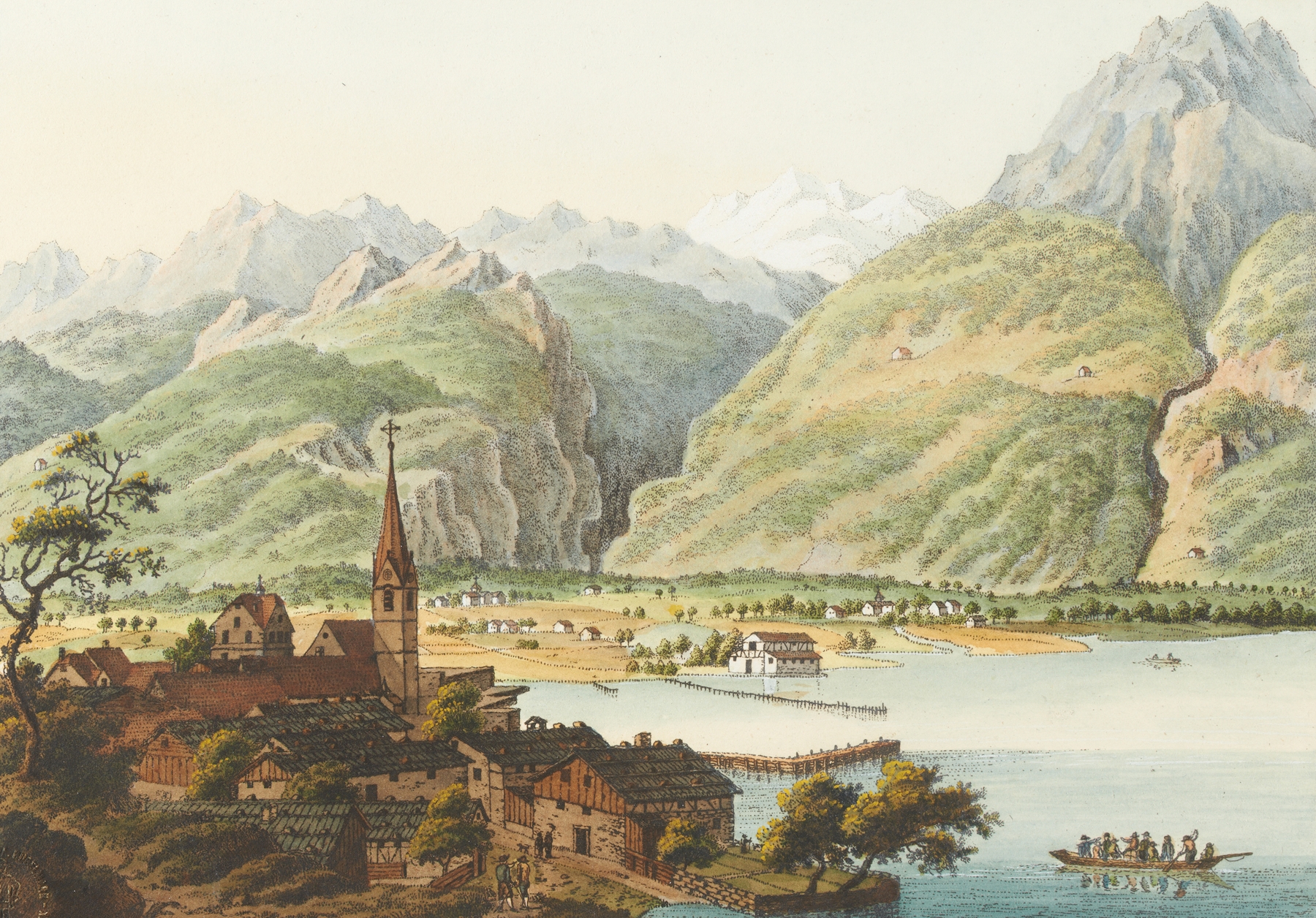 Landscape by Johann Heinrich Bleuler, medium unknown