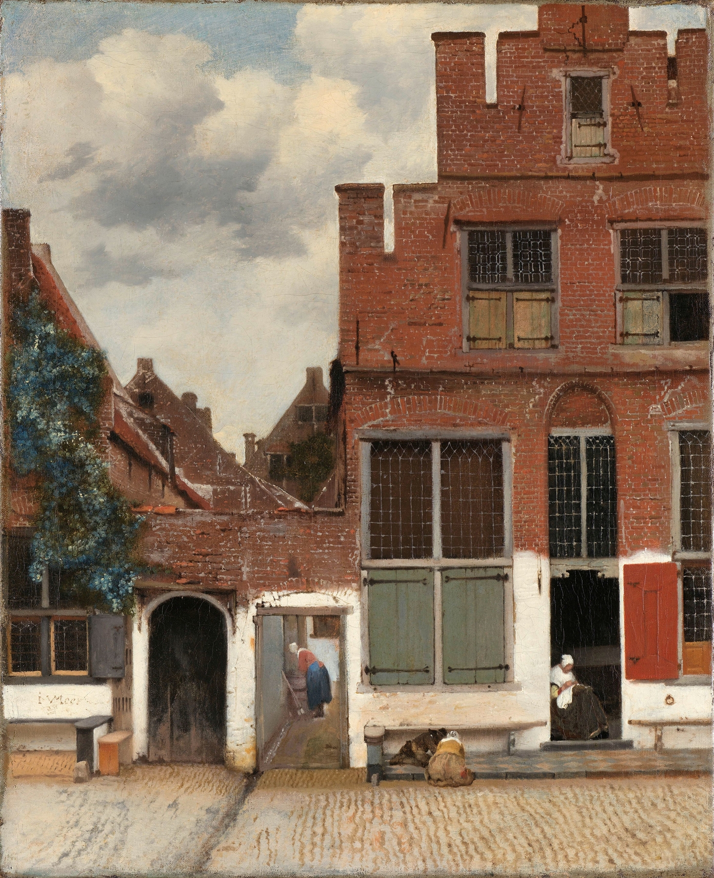 View of Houses in Delft, Known as ‘The Little Street’, by Johannes Vermeer, public domain