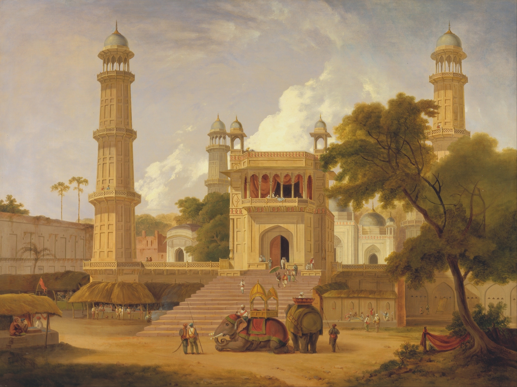 Indian Temple, Said to Be the Mosque of Abo-ul-Nabi, Muttra, by Thomas Daniell, public domain