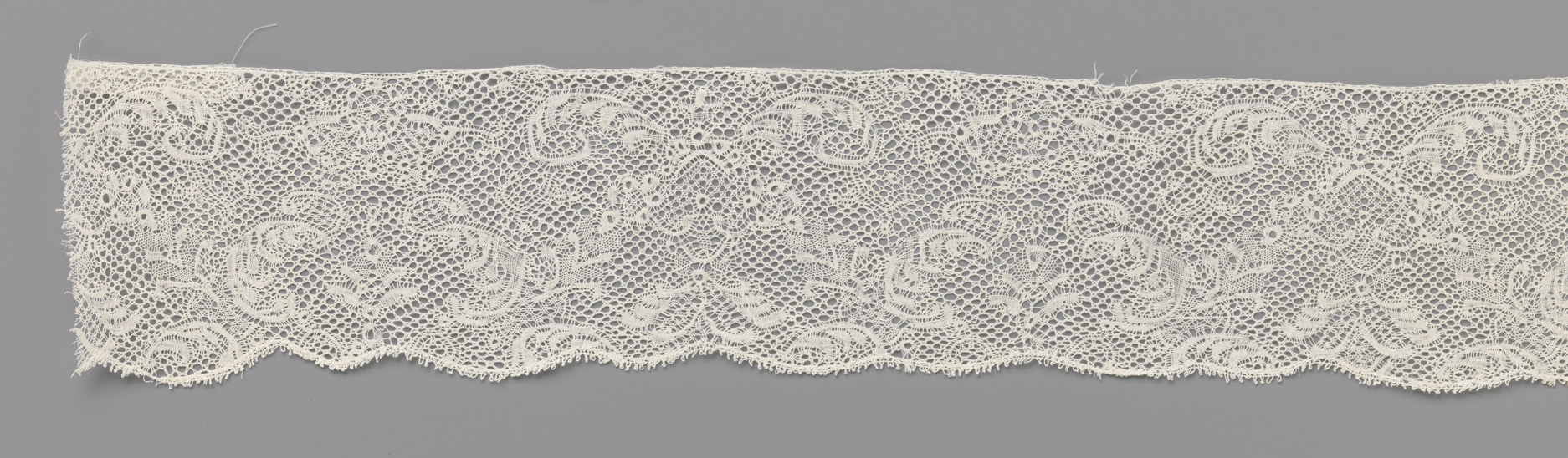 Lace work featuring triangular compositions by Unknown Artist