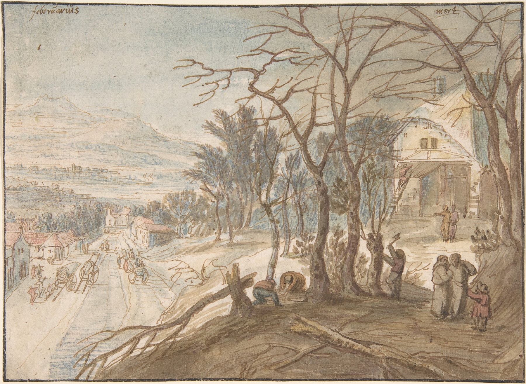Allegory of the Months February and March, by Joos de Momper, public domain