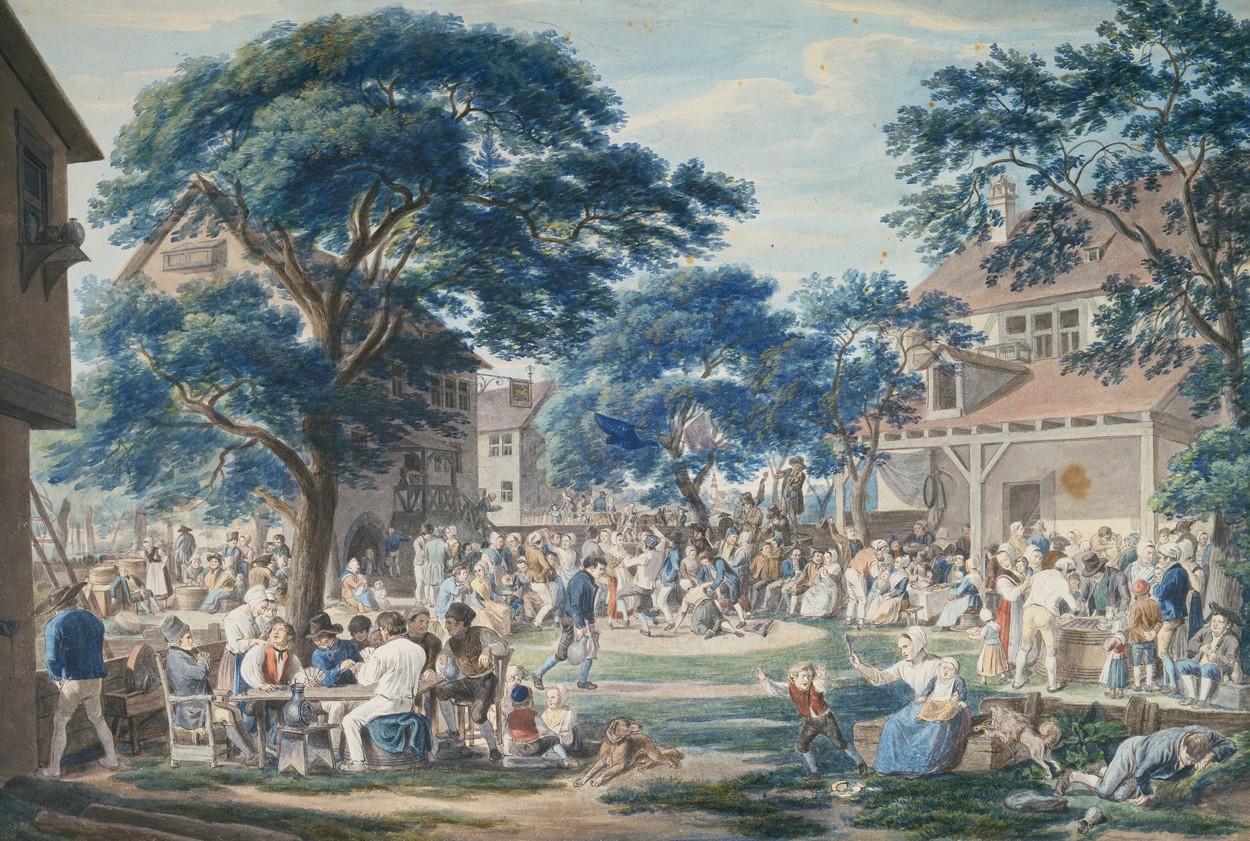 The beginning of the consecration of the church, by Anton Radl, public domain
