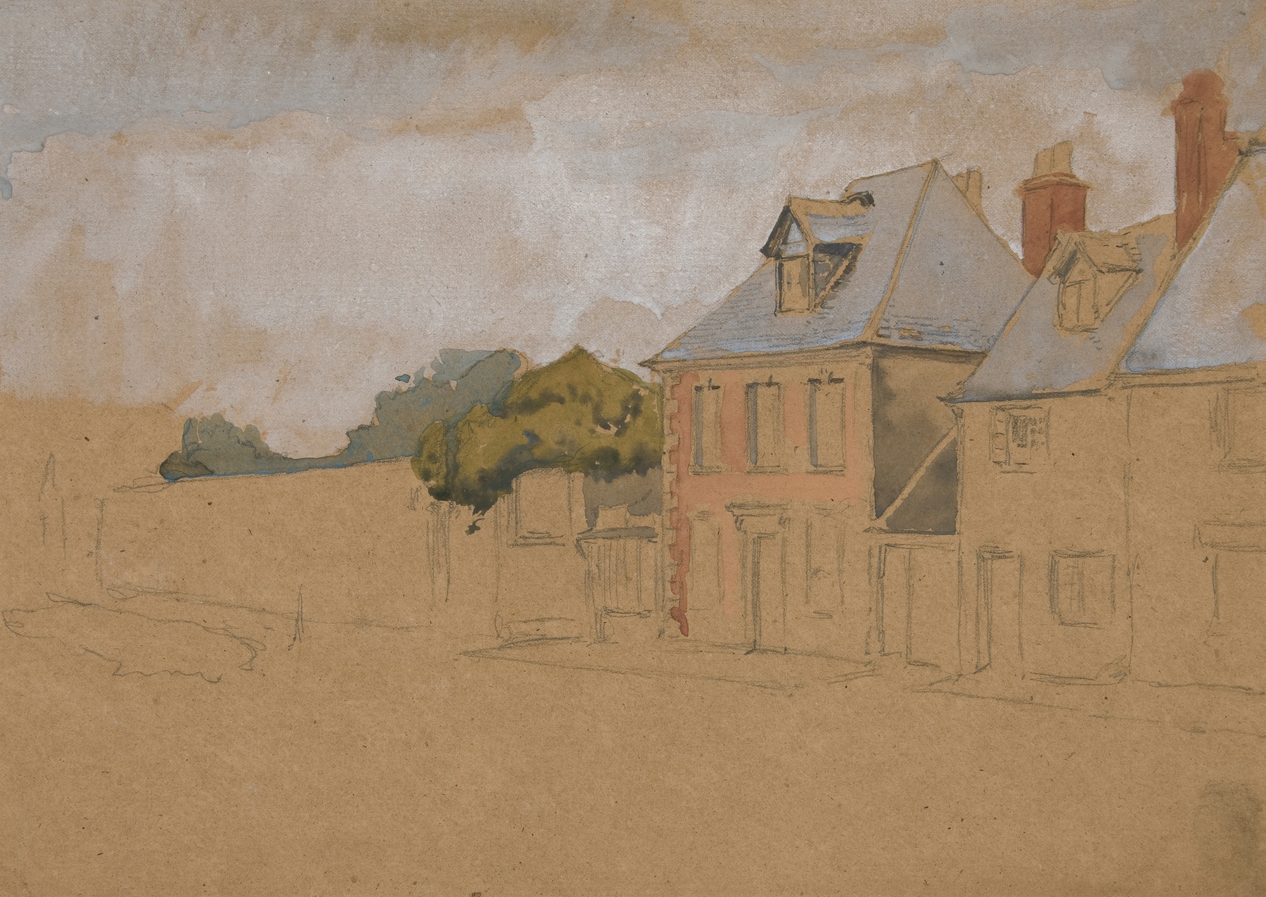 Architectural Study, by Edwin Austin Abbey, public domain