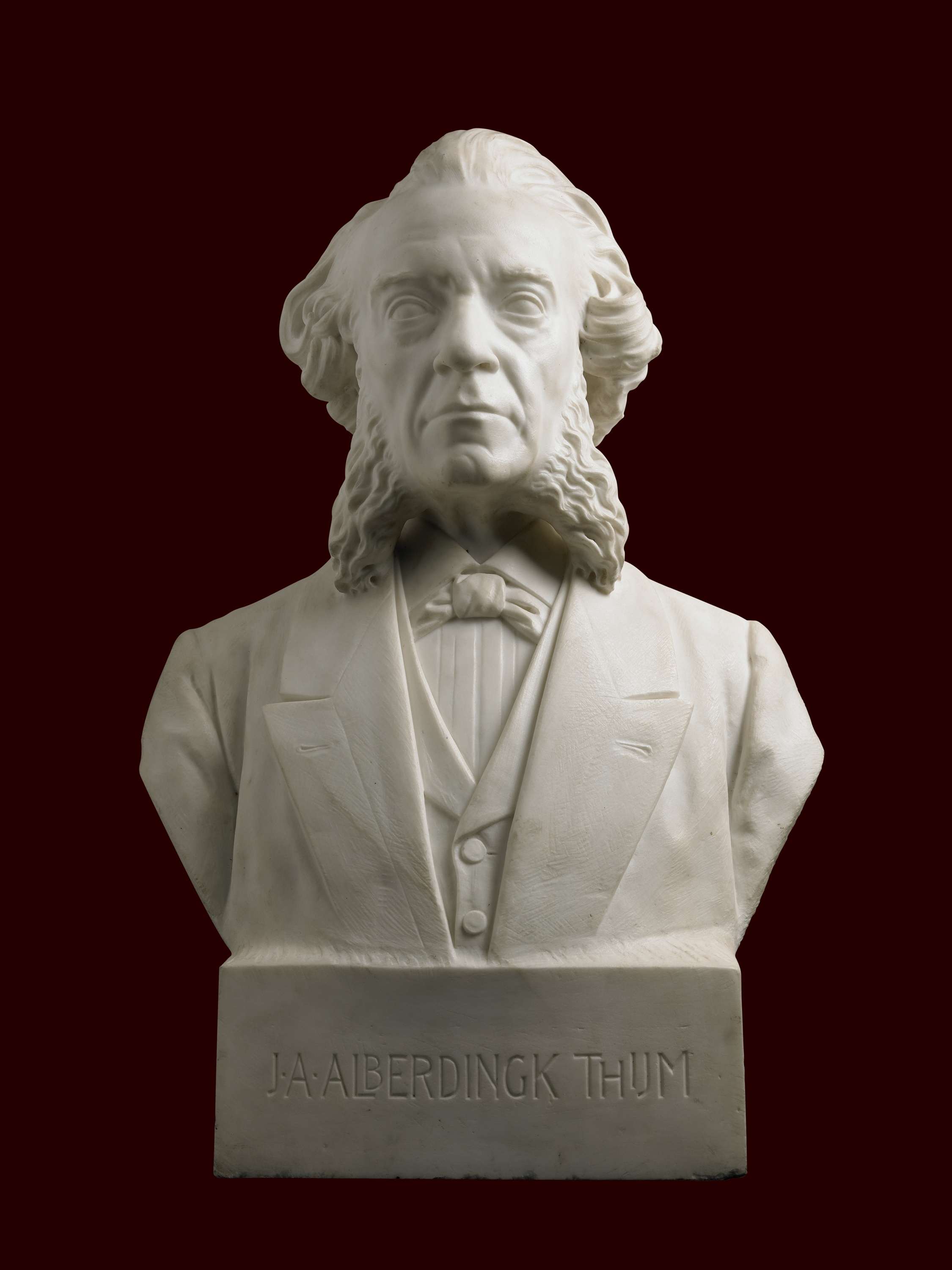 Bust of Josephus Albertus Alberdingk Thijm, marble by Hein J. Maessen