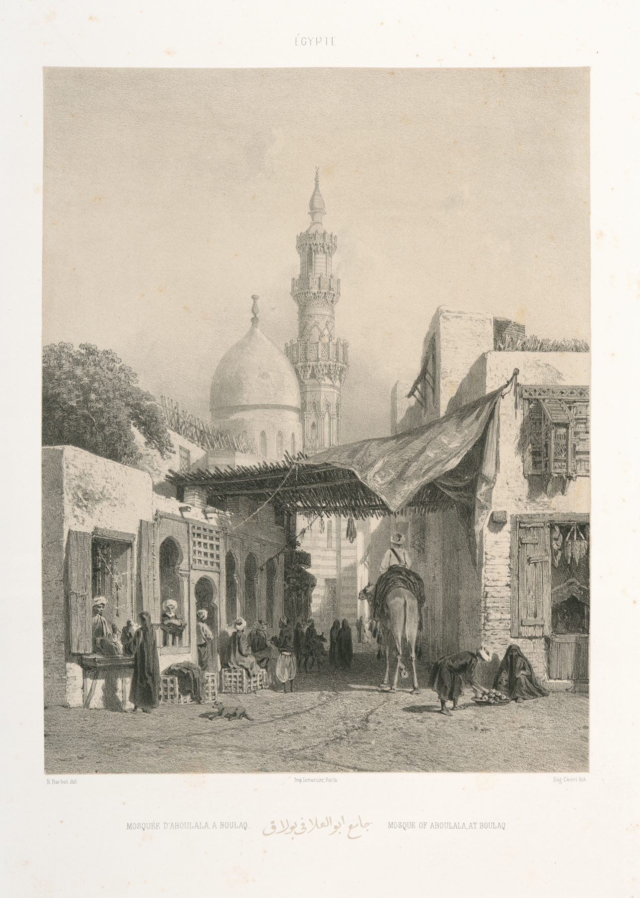 Mosquée D’aboulala A Boulaq by Prosper Barbot, Islamic Art