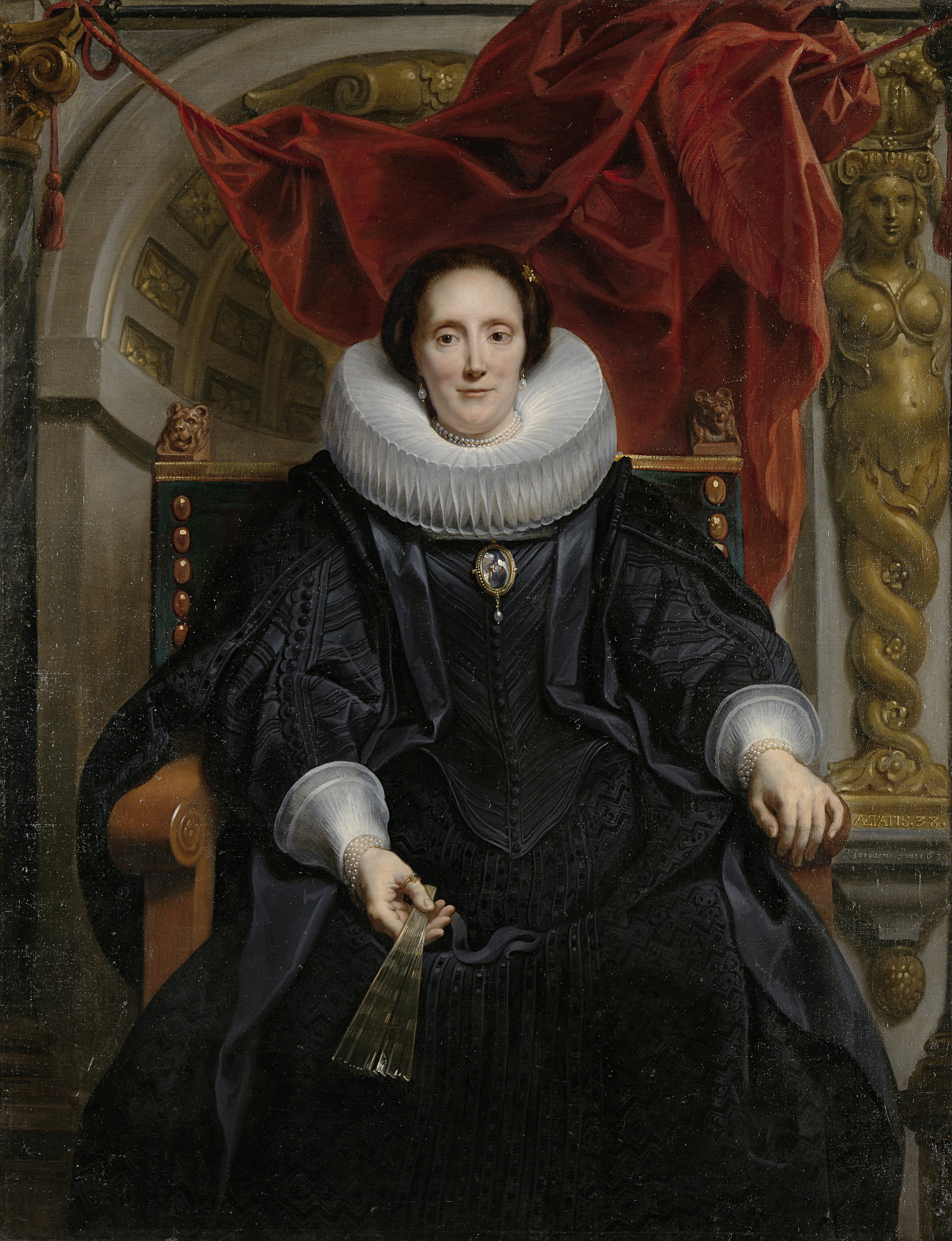 Portrait of Catherine Behaghel, oil on canvas by Jacques Jordaens