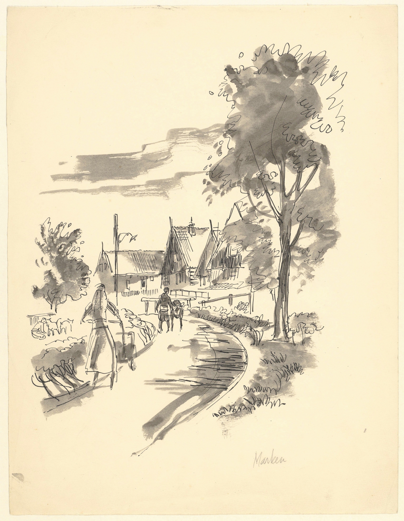Gezicht te Marken, by Maarten Oortwijn, public domain