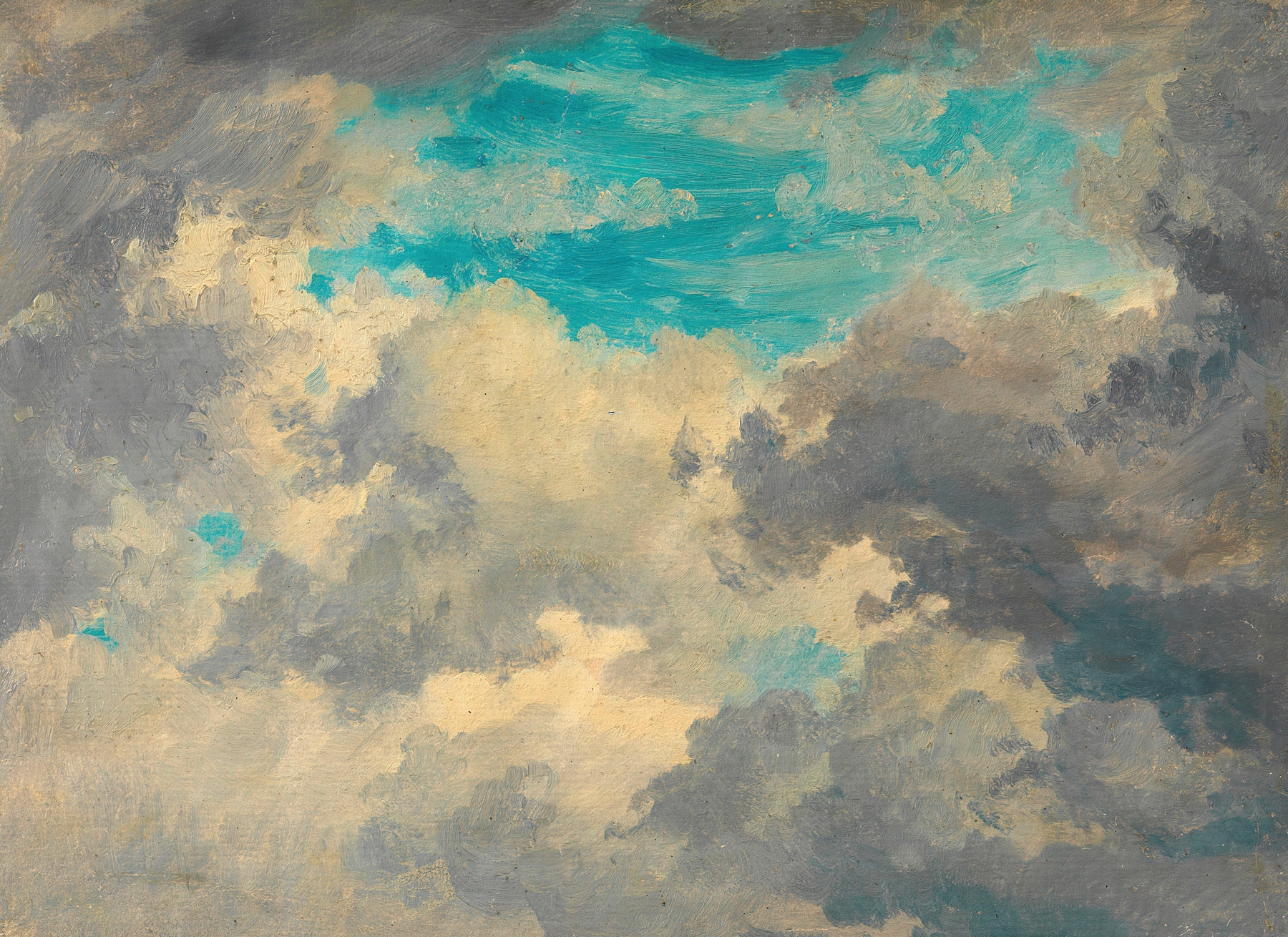 Wolkenstudie, by Friedrich August Matthias Gauermann, public domain